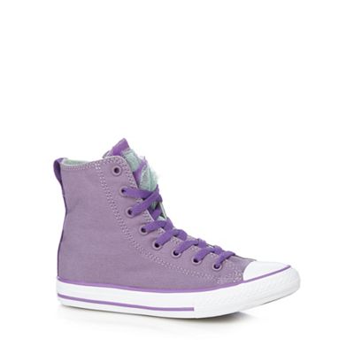 Converse Girls' lilac 'Party' high top trainers